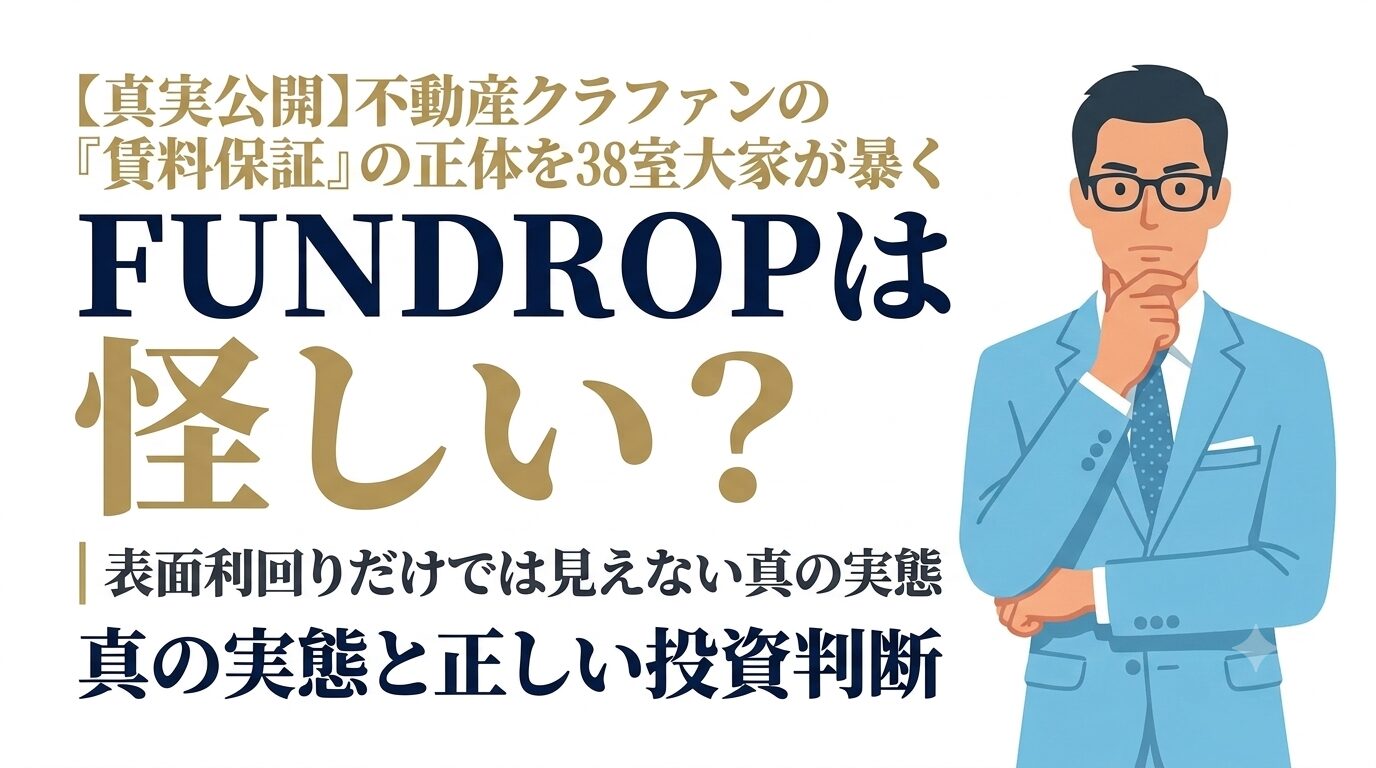 FUNDROPの評判・賃料保証の正体を38室大家が検証