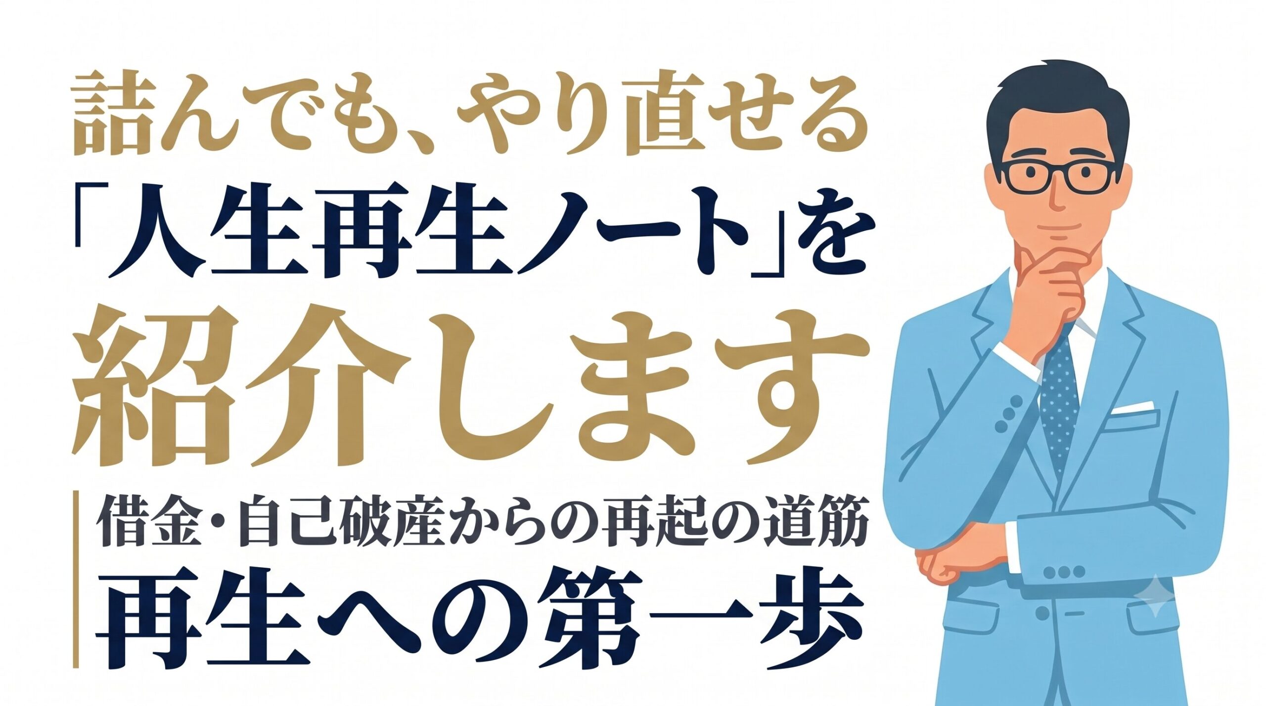 お金で詰んでもやり直せる「人生再生ノート」の紹介アイキャッチ