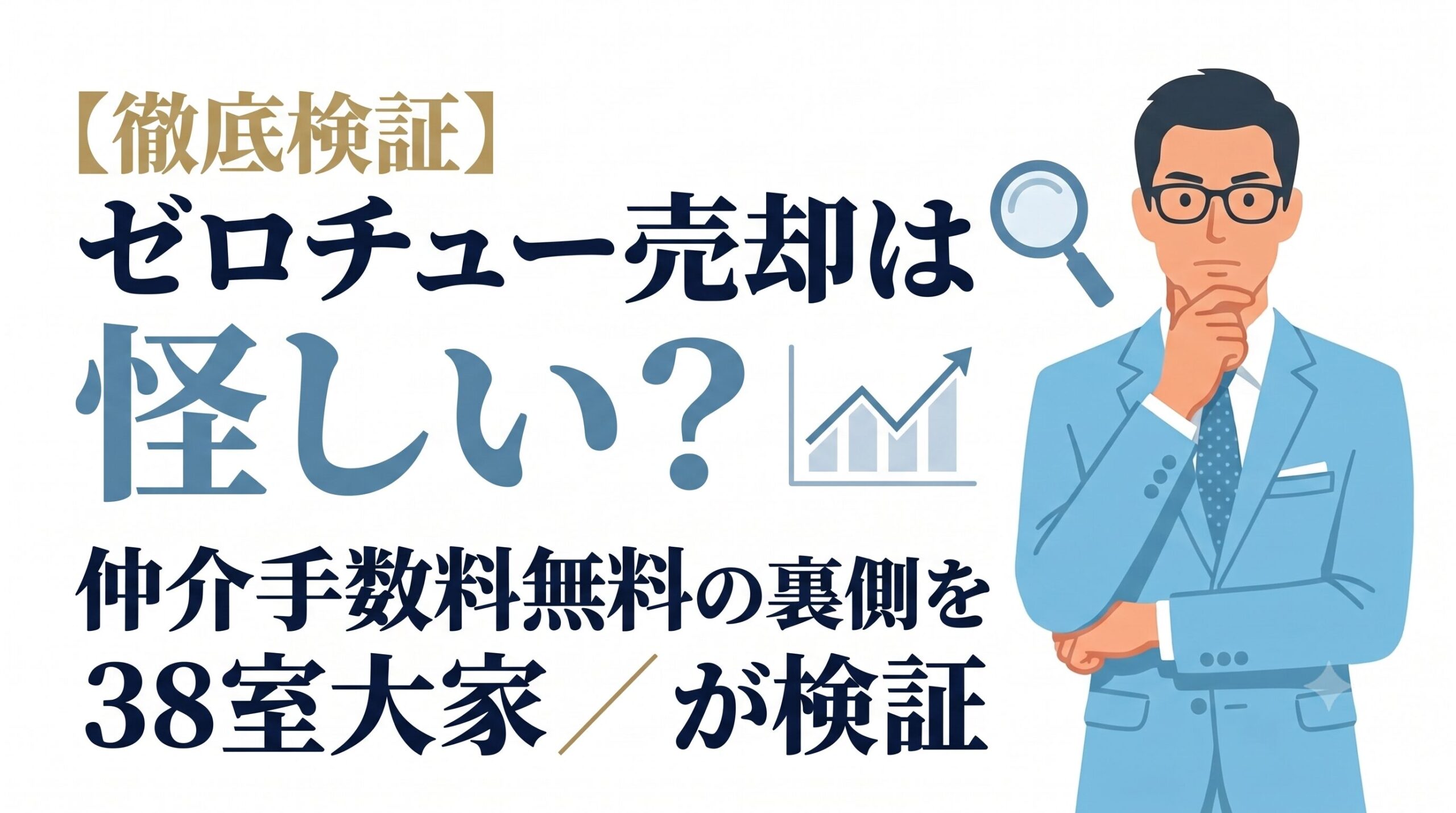 ゼロチュー売却の評判・仲介手数料無料の実態を38室大家が検証